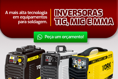 Inversoras de solda TIG, MIG e MMA da Super Tork na Metalco.